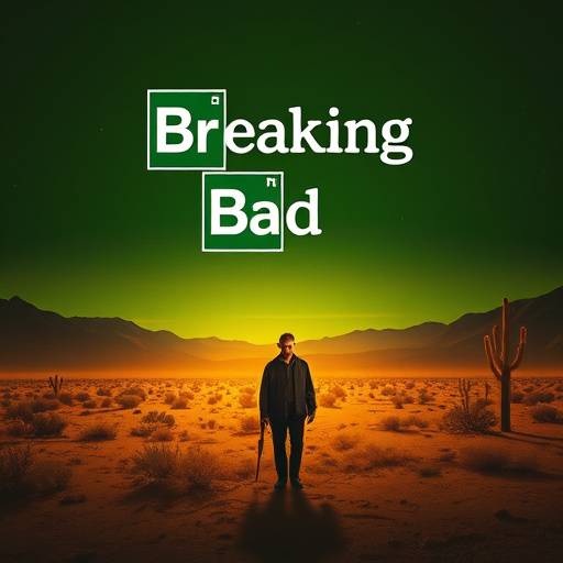Poster for Breaking Bad, a crime thriller TV show