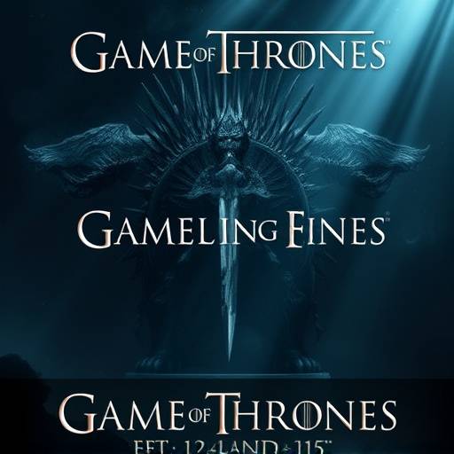 Poster for Game of Thrones, a fantasy drama TV show