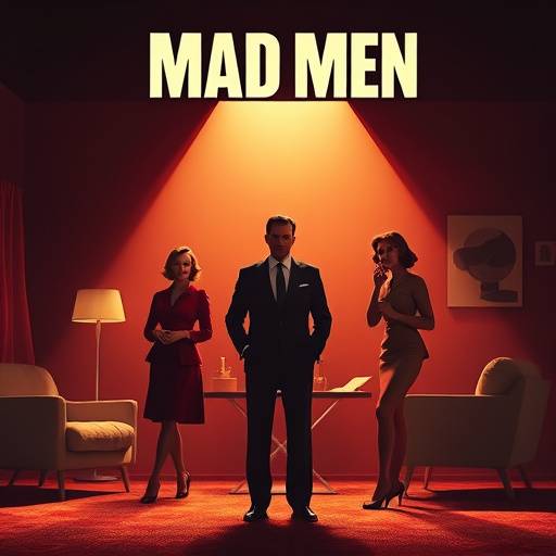 Poster for Mad Men, a period drama TV show