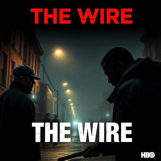 Poster for The Wire, a crime drama TV show