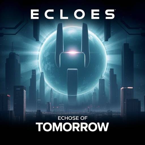 Promotional poster for 'Echoes of Tomorrow', a science fiction TV show