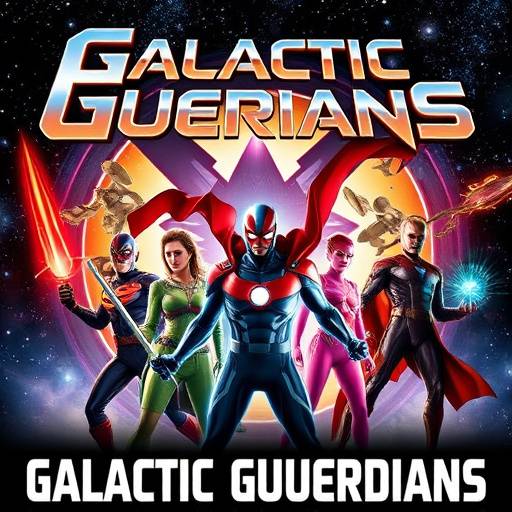 Promotional poster for 'Galactic Guardians', a superhero TV show